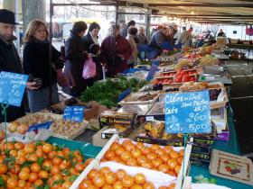 Le marché de Vernon, à Noël 2006